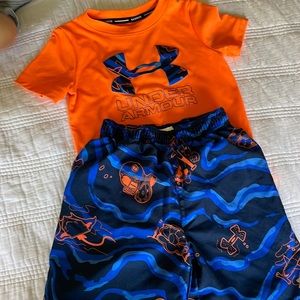 4T swim trunks and shirt